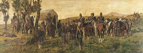 PTLYE Famosi Dipinti Riproduzione Immagine su Tela Stampa Parete su Tela Terza Guerra d'Indipendenza Amedeo di Savoia Ferito Nella Battaglia Di Custoza Di Fattori per la Decorazione Della Parete