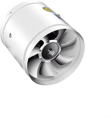 HpLive Abluftventilator 200mm Inline Rohrventilator Rauchabzug Kanalventilator 1050m³/h Inline(Weiß)