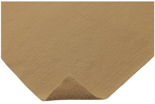 TAPHICEROS Filzstoff, Beige, 500cm x 150cm 2mm, Nadelfilz Superflex, Bespannstoff aus Filz, Meterware, Innenraumverkleidung Bezugsstoff Bastefilz für DIY Auto Box Liner