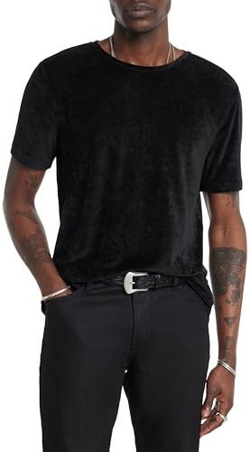 John Varvatos Herren Caminha Tee, Schwarz, X-Klein