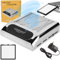 GASHIO® Staubabsaugung für nägel - Absaugung nägel - Effizient Nagelstaubsauger - Professional Nagelsauger - Absauger für gelnägel - Nail Dust Collector - Staubsammler mit HEPA Filter 80W Silber