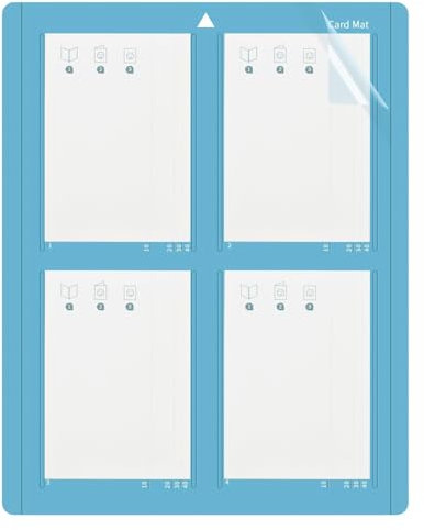EAEVKPI Schneidematte für Explore & Maker Serie Bastelmaschinen, 2x2 Kartenmatte, Ideal für die Produktion von Massenkarten Schnell, 41.5 x 33cm