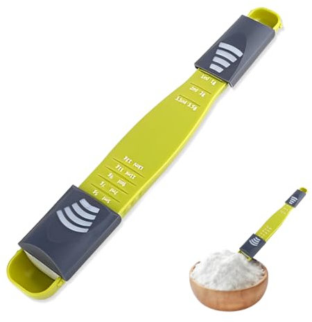 ZKGYUS Cuillère doseuse tout-en-un, cuillere doseuse multifonctionnelles, cuillere doseuse avec graduées, cuillères doseuses en Plastique pour Outils de Mesure de liquides