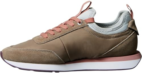 Calvin Klein Damen Retro Runner Sock Laceup Mix Mat Yw0yw02060 Low Top