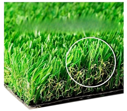 QWWQYDY Rasenteppich Outdoor Dicker Kunstrasen-Teppich, 1,8 m x 3,6 m, for drinnen und draußen, Garten, Rasen, Landschaft, Kunstrasenmatte – künstlicher Rasenteppich