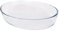 Argon Tableware Oval Glass Oven Dish - 26cm x 18cm - 1x Small Deep Baking Casserole Lasagne Roasting Roaster Cooking Tray Bowl | Microwave Safe, Freezer Safe