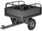 VEVOR Remorque à Benne Basculante, 283 L, Remorque de Tracteur Tondeuse à Gazon de Jardin en Acier, Capacité de Charge 226,8 kg, avec Pneus 35,56 cm, Chariot de Transport à Déversement pour VTT, UTV