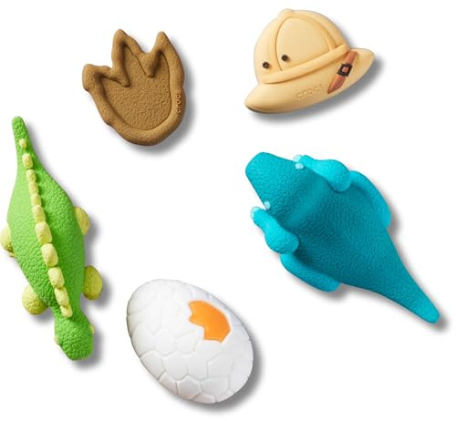 Crocs Jibbitz Boys Favorites Shoe Charm Packs, 3d Dinosaurs, 5-Pack