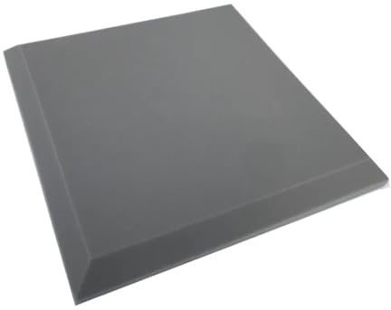 Acoustic Panel 4 STÜCKE 50X50 cm Studio-Akustikschaumstoff Große Größe Quadratischer Schallschutzschaumstoff Schallabsorptionsbehandlung Schalldämmung Flache Paneele(Grey,50x50x3cm)