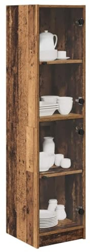 vidaXL Highboard Altholz 35 x 37 x 142 cm Holzwerkstoff