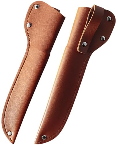 ULTECHNOVO 2 Pièces Étui en Cuir Résistant à L'usure Manchon de Coupe Pratique pour Couteau Cuisine Facile à Transporter Ranger Couleur Aléatoire pour Usage Professionnel ou Domestique