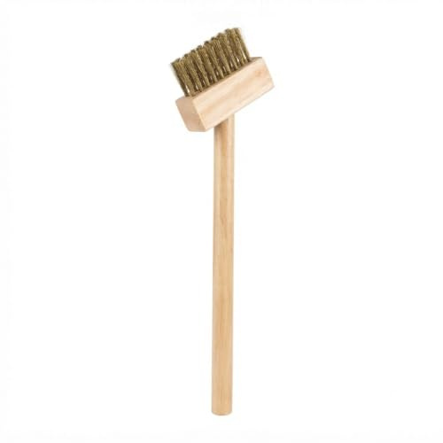 Weed Remover Brush with 30 cm Handle | Heavy Duty Steel Wire Weed Brush | Garden Weed Cleaning Tool for Patio, Driveway & Sidewalk | Rust Resistant Wire Brush for Moss, Grass & Dirt Removal