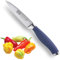 Taylors Eye Witness Syracuse Vegetable Paring Kitchen Knife - Professional 8cm/3.5” Cutting Edge, Multi Use. Ultra Fine Blade, Precision Ground Razor Sharp. Soft Textured Grip Denim Blue Handle.