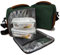 NERTHUS Lunch Bag Verde + Herméticos, Tela Resistente, 2 Tuppers Cristal, Con 2 Tuppers Cristal