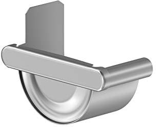 Dachrinne Aluminium NW 80mm Länge 2 Meter (Dachrinnenendstück Links Aluminium)