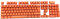 Feicuan Universal 104 Keyset Keycap ABS Colorful Backlit Replacement Key Cap Cover for Mechanical Keyboard (Only Sell Keycaps)- Orange