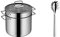 WMF Profi Plus Olla para Pasta, Acero Inoxidable Pulido, 24 cm & Nuova Cuchara para Pasta, Acero Inoxidable Pulido
