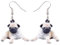 Niedlich Mops Ohrringe baumeln Haustier Hund Ornamente Schmuck für Frauen Mädchen Charme Geschenk (Salz)