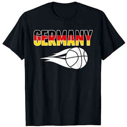 Deutschland Basketball Fans Trikot - Deutschland Flagge Sportliebhaber T-Shirt
