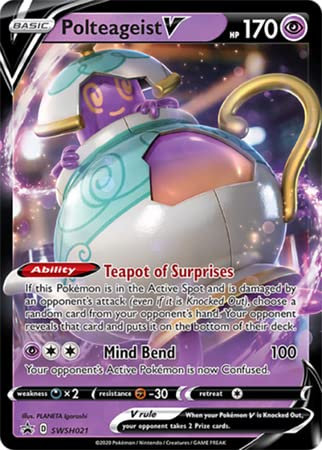 Polteageist V – SWSH021 – Promo Pokemon Schwert & Schild Promos