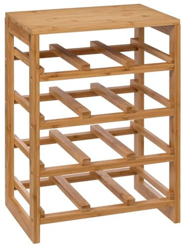 Five - Range Bouteilles en Bambou capacité 12 Bouteilles H 47 cm