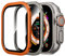 WSKEN Schutzfolie für Apple Watch Ultra 2/ Ultra 49mm, [Titanium Alloy Frame] Displayschutz Blasenfreie, Volle Abdeckung, Anti-Staub Kompatibel mit iWatch Ultra Series