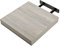 ETREXONLINE Wandregal Holz Farbe Eiche Grau Matt 25x25x4cm, Wandboard Bücherregal Maximale Belastung 5kg