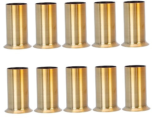 CAXUSD Eisen Kerzenhüllen Kronleuchterfassungshülsen 10 Stück Flanschhülsen 30x60mm Retro Europäischer Stil Fassungsabdeckungen Für Hängelampen Wohnzimmer