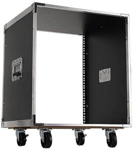 SUDEG 12HE Mobiles Open Frame Serverrack,Netzwerk Rack,Netzwerk-Schrank mit 4 Rollen für Serverraum oder Büro,500×500×530mm
