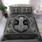 Bettwäsche 155x220cm Wikinger Bettbezug Set 3 Teilig Thors Hammer Wikinger Einzelbett Bettbezug 3D Motiv Luxus Modern Weiche Microfaser Mit Reißverschluss und 2 Kissenbezug 80x80cm