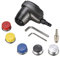 Air Palm Hammer Handheld Pneumatischer Hammer Totschlag 1000 Hub mit 6 Spitzen Unterschiedliche Härte Hammerköpfe für Metall Klappbar Kunststoff Inlay Montage