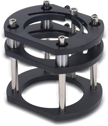 FLEXMAN 4 Backen Klemm Frästisch für Oberfräsen, 0–54 mm Erweiterbarer Hubhöhenbereich, Griff Hebeplattformen aus Aluminiumlegierung für Den Bau Einer Eigenen Oberfräsen Werkbank