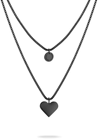 LIEBESKIND BERLIN Herz-Schmuck für Damen – Edelstahl Kette, Armband und Ohrringe mit liebevollem Herzanhänger – In verschiedenen Farben und Ausführungen – Romantische Geschenkidee