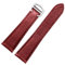 HAJMGUMC Echtleder-Uhrenarmband passend Fit For Cartier Lychee strukturiertes Rindsleder-Armband for Herren und Damen, Band 17, 20, 22, 23, 24, 25 mm(Red-steel,25mm)