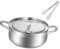 KESOTO Pentola per friggere Pentola per friggere giapponese Pentola per friggere Pentola per friggere con coperchio per verdure, 24 Cm