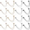 Cosmeria Magnetische Kleidungsklammern Set mit 12 Stilvollen Clips für Damen in 4 Farben, Sicher und Vielseitig