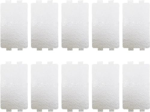 10PCS Microwave Oven Mica Plate, Universal Mica Sheet Microwave Oven Repairing Part, Mica Slice Waveguide Cover Used for Microwave Pvens, Hair Dryers, Toasters and Heaters Heat Insulation Accessories