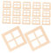 CIMAXIC 40pcs Miniature Dollhouse Windows Wood Model Furniture Window Frames for Diy Play Display