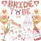 iZoeL Kit Addio Nubilato Sposa Decorazioni Feste Addio Nubilato, Veli Sposa Cerchietti Sposa BRIDE TO BE Palloncino Banner Rose Gold Puntelli per Photo Booth - Addio Nubilato Gadget Sposa Accessori