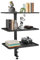 Beowanzk 3-Tier Clamp-on Desk Shelf - Mounted on or under Desk, Adjustable Extender, Accessories for Office or Gaming