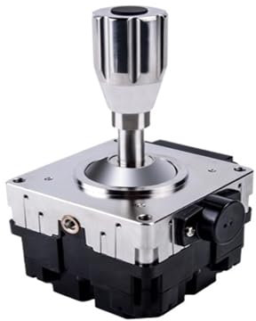 OUTFYT Joystick de 2 Ejes + 1 botón SMC80 Joystick de Dos Ejes, Joystick Industrial Joystick de Doble Eje Joystick Industrial,Control Preciso(DC5V Communication RS232)