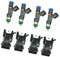 JUNPIY Einspritzdüsen, for VW, for Golf, for Jetta, for 0280158117 Autoteile 4X Einspritzdüsen mit Vier Zubehörteilen 52lb 550cc Einspritzdüse