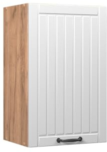 Vicco Hängeschrank Fame-Line, Weiß Landhaus, 45 cm | MDF-Front · Soft-Close · 2 Einlegeböden · Metallgriffe · ✓ Praktischer Stauraum