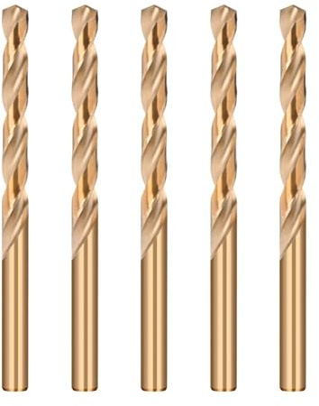 5-teiliges Set M2-Co-HSS-Bohrer, CO5-Kobaltstahl-Spiralbohrer for Edelstahl, Hartmetall und Eisen(3.2mm)