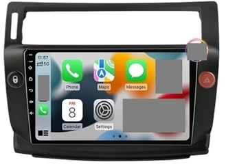 Pantalla automática de Android Radio para Coche para Citroën C4 C-Triomphe Quatre con Reproductor Multimedia de vídeo, GPS y CarPlay(T10-D-Camera)