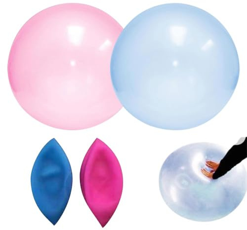 2 Stücke Wasserblasenball, 120cm Wasserball transparenter, Bubble Ball, aufblasbarer Wasserball, Für Beach Garden Ball Party im Freien