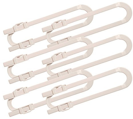 Dream BabyCabinet Glide Lock Extra Long 6 Pack - White