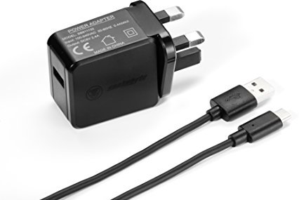 Snakebyte NSW POWER:KIT - Nintendo Switch Powerkit USB Type-C 2m charging cable and plug for use with Nintendo Switch Tablet, 3.5 hour charging time, compatible with Switch Pro Controllers