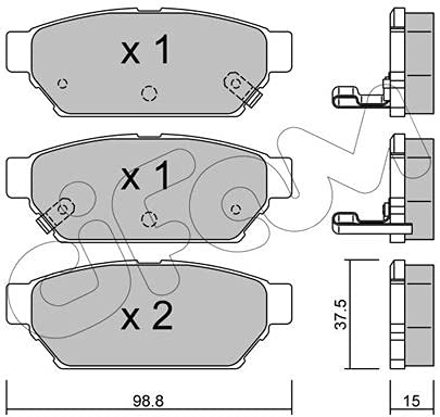 CIFAM 822-396-0 Bremsbeläge