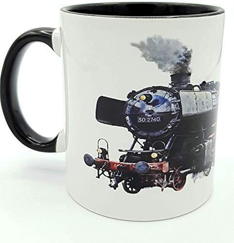 Kilala Dampflok 50 2740 Tasse mit Name - Geschenk für Eisenbahner, Lokführer, Eisenbahn-Fans Modellbauer und Modelleisenbahn-Freunde